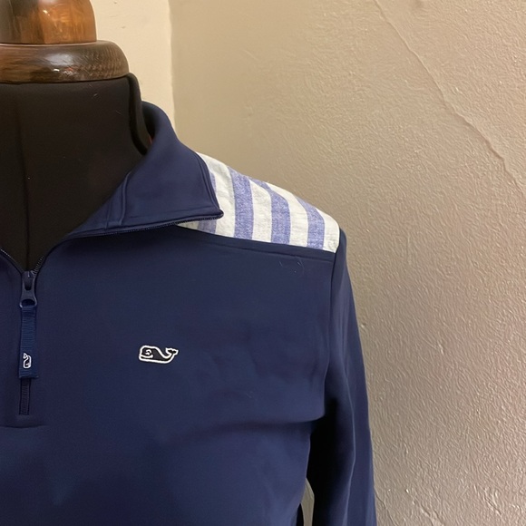 Vineyard Vines Women’s Half Zip Navy Blue Medium - Picture 2 of 4